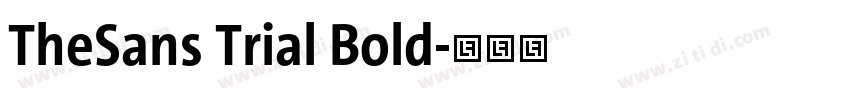 TheSans Trial Bold字体转换
